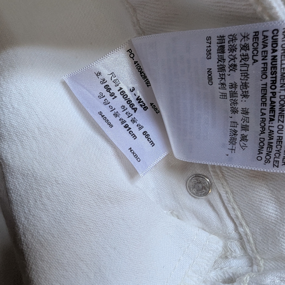 Levis🕊️White Jeans - Picture 7 of 8